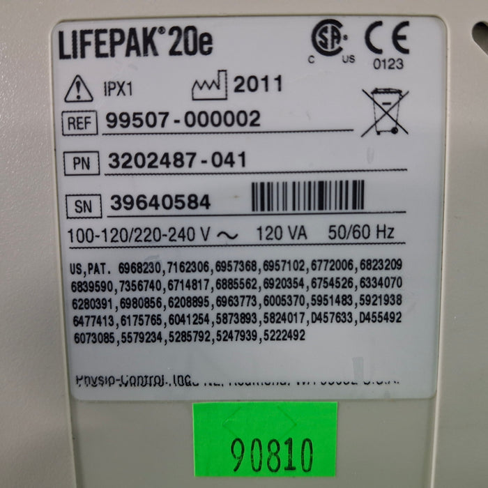 Physio-Control LifePak 20e Defibrillator