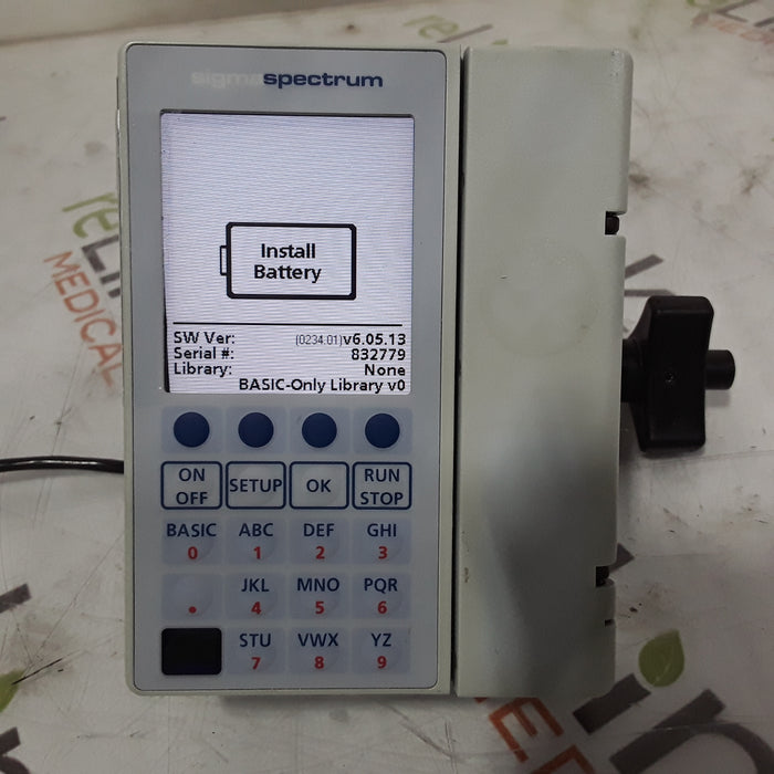 Baxter Sigma Spectrum 6.05.13 without Battery Infusion Pump