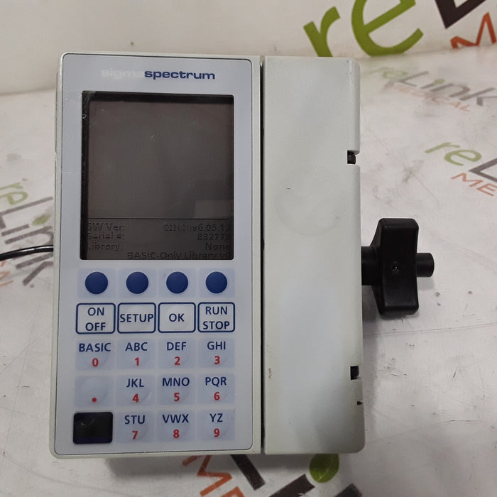 Baxter Sigma Spectrum 6.05.13 without Battery Infusion Pump