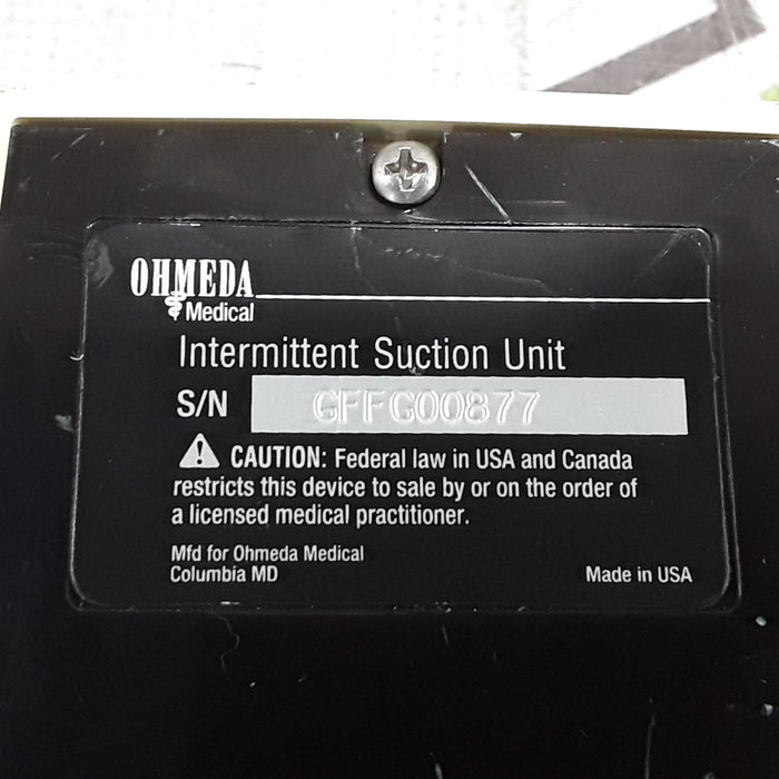 Ohmeda Medical 200 Intermittent Suction Unit