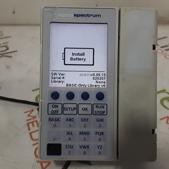 Baxter Sigma Spectrum 6.05.13 without Battery Infusion Pump