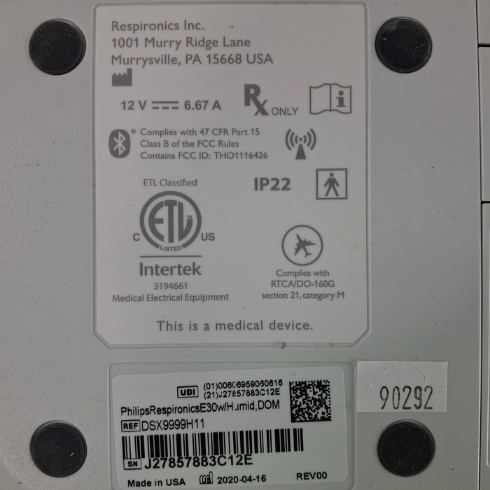 Philips Philips Respironics E30 Ventilator Respiratory reLink Medical