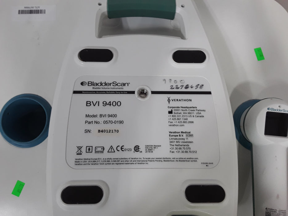 Verathon Medical, Inc BVI 9400 Bladderscan