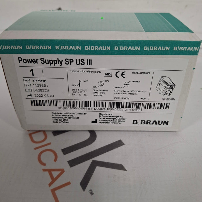 B. Braun 8713112D Power Supply SP US III