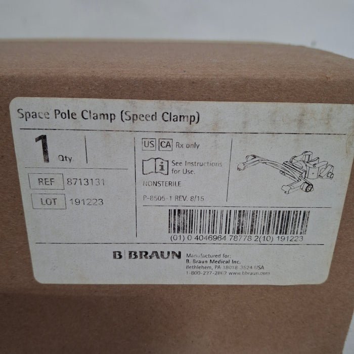 B. Braun Space Pole Clamp 8713131 Speed Clamp