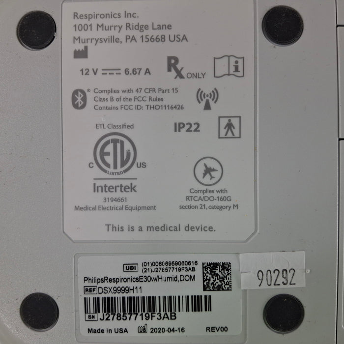 Philips Philips Respironics E30 Ventilator Respiratory reLink Medical