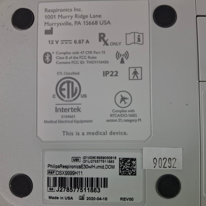 Philips Philips Respironics E30 Ventilator Respiratory reLink Medical