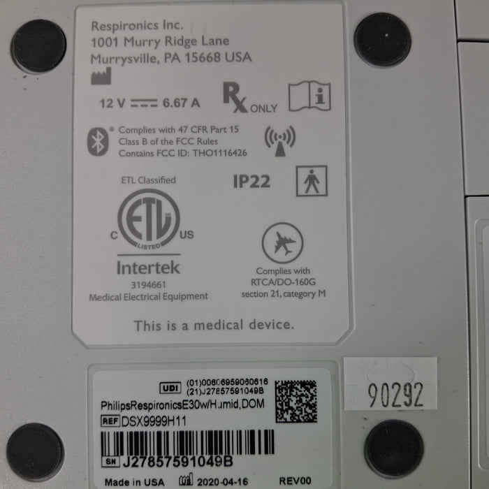Philips Philips Respironics E30 Ventilator Respiratory reLink Medical
