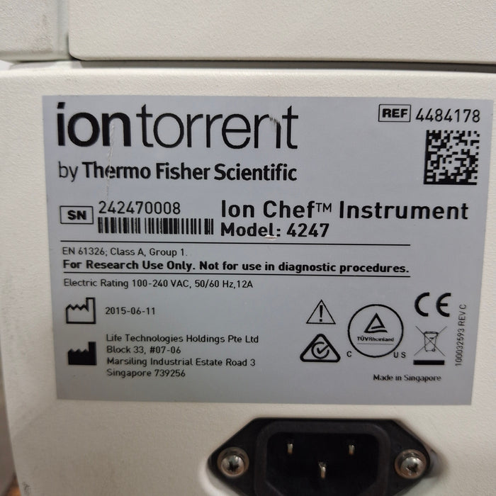 Thermo Scientific Ion Torrent Ion Chef Instrument Workflow System