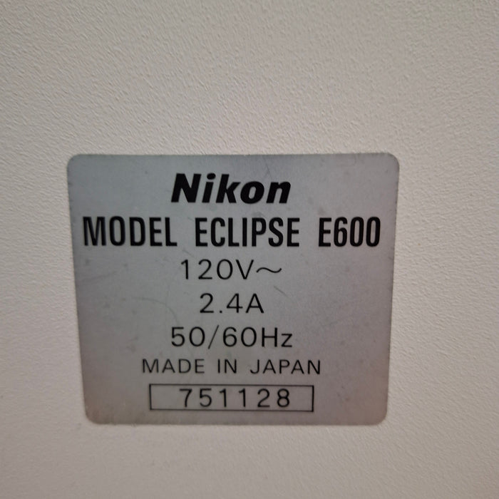 Nikon Eclipse E600 Binocular Microscope