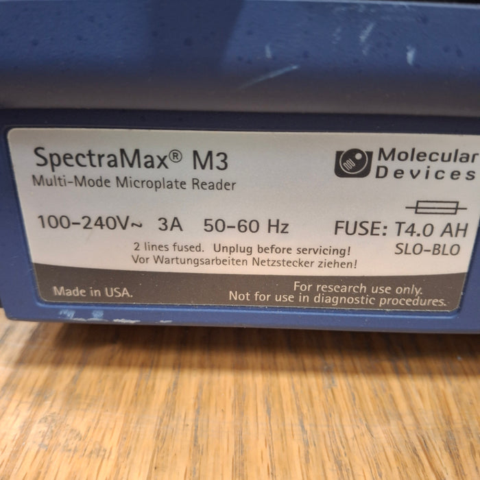 Molecular Devices SpectraMax M3 Microplate Spectrophotometer