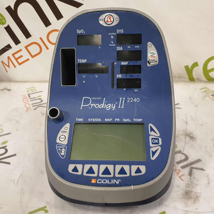 Colin Medical Instruments Prodigy II 2240 Vital Signs Monitor