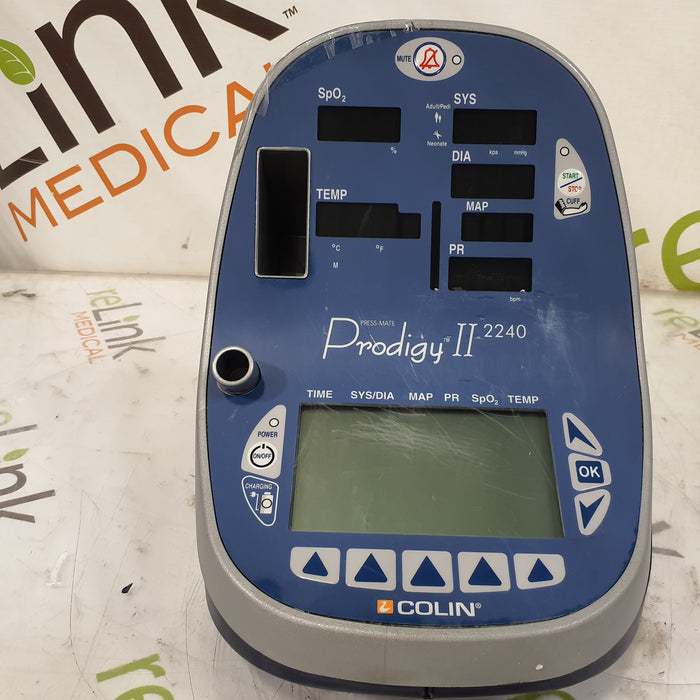 Colin Medical Instruments Prodigy II 2240 Vital Signs Monitor