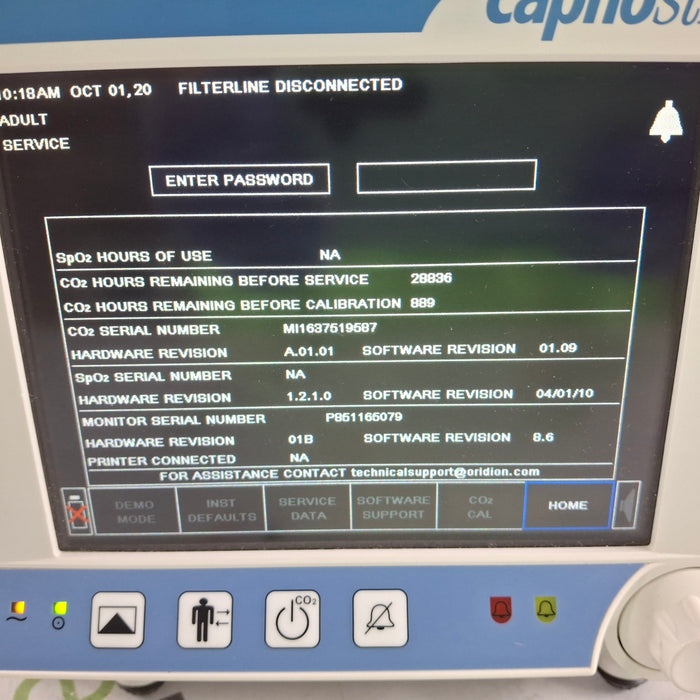 Oridion Capnostream 20P Capnography Monitor