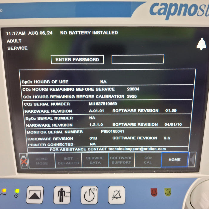 Oridion Capnostream 20P Capnography Monitor