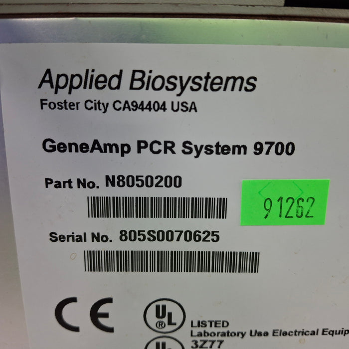 Applied Biosystems GeneAmp 9700 PCR System