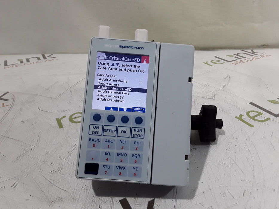 Baxter Sigma Spectrum 8.01.00 with A/B/G/N Battery Infusion Pump