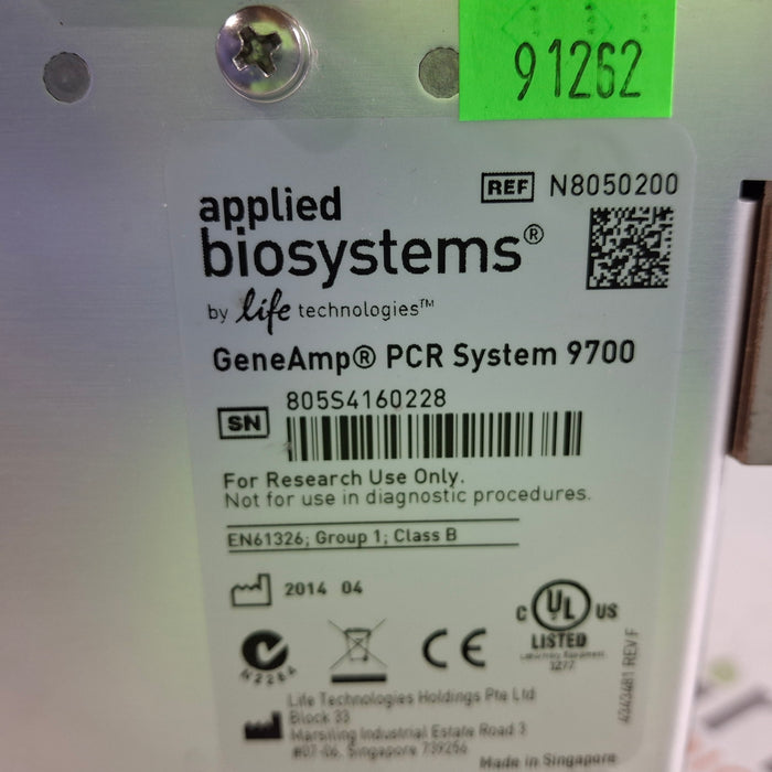 Applied Biosystems GeneAmp 9700 PCR System