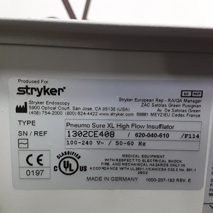 Stryker 620-040-610 Pneumo Sure XL High Flow Insufflator