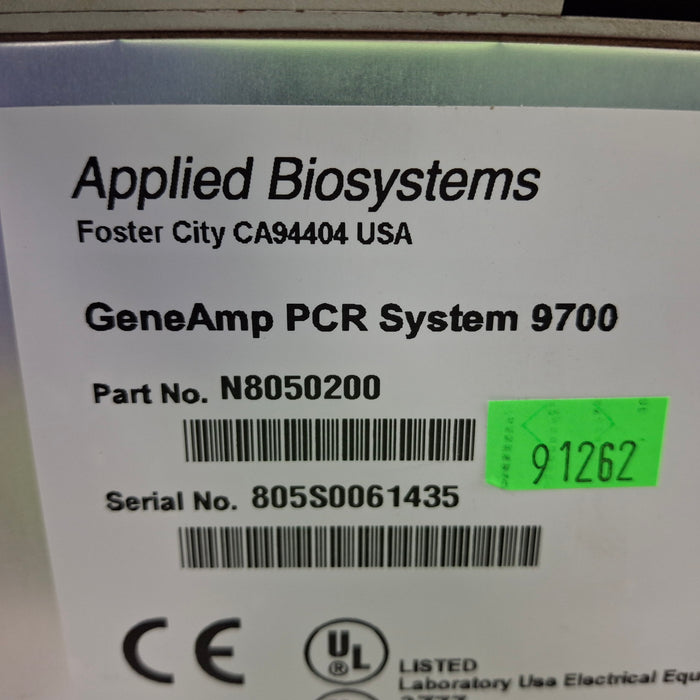 Applied Biosystems GeneAmp 9700 PCR System