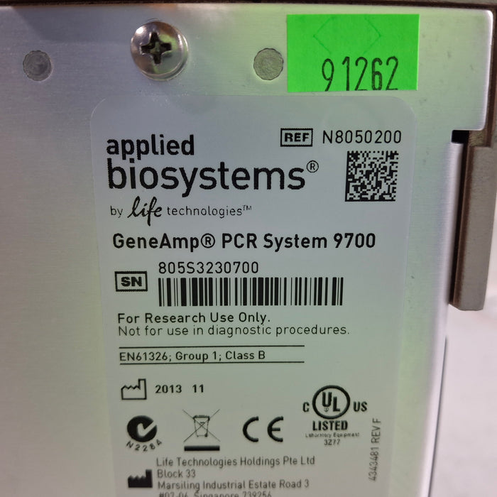 Applied Biosystems GeneAmp 9700 PCR System