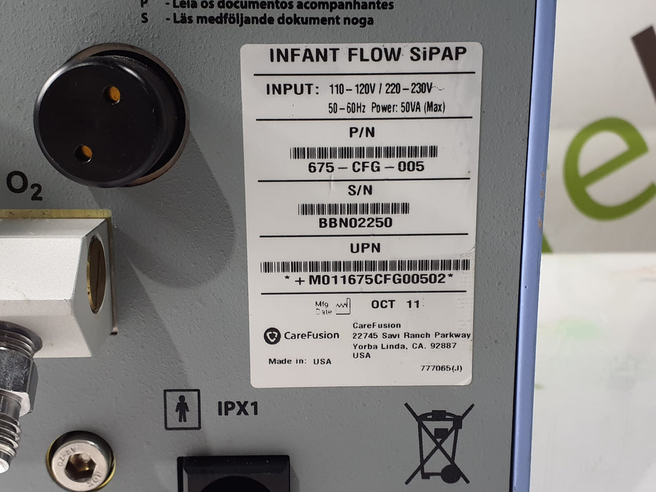 CareFusion Infant Flow SIPAP Ventilation System