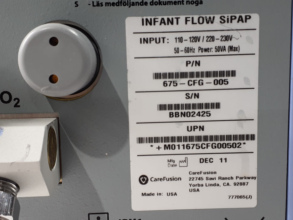 CareFusion Infant Flow SIPAP Ventilation System