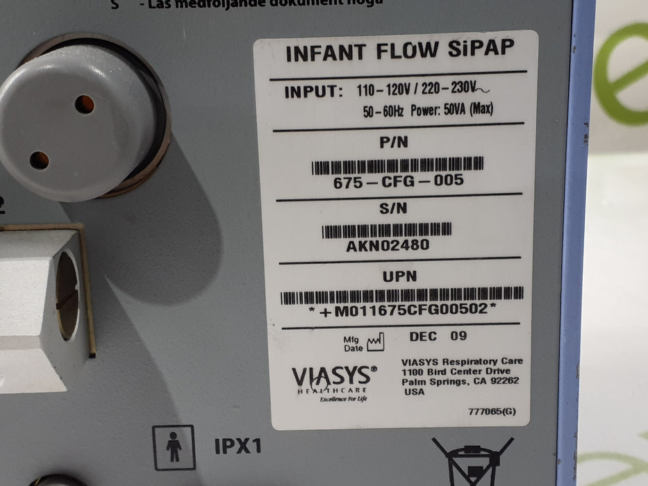 Viasys Healthcare Infant Flow SiPAP Ventilator