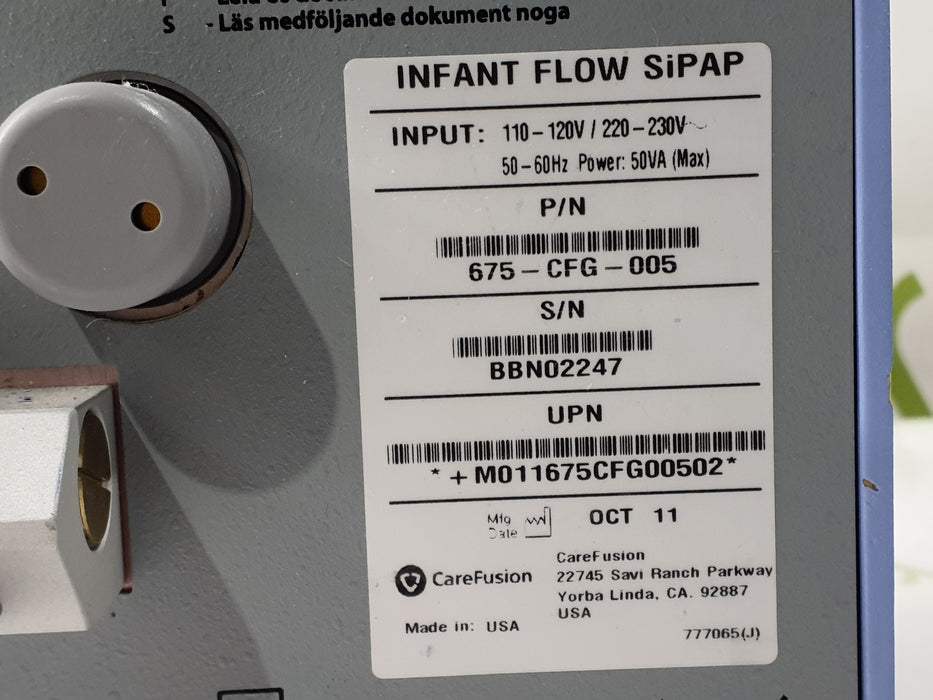 CareFusion Infant Flow SIPAP Ventilation System