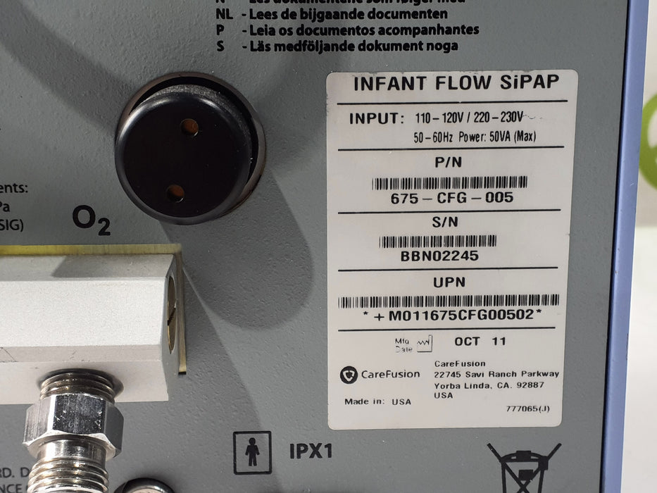 CareFusion Infant Flow SIPAP Ventilation System