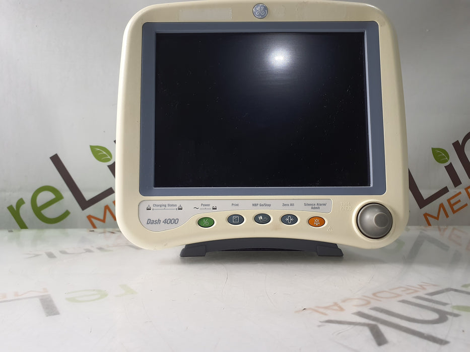 GE Healthcare Dash 4000 - GE/Nellcor SpO2 Patient Monitor