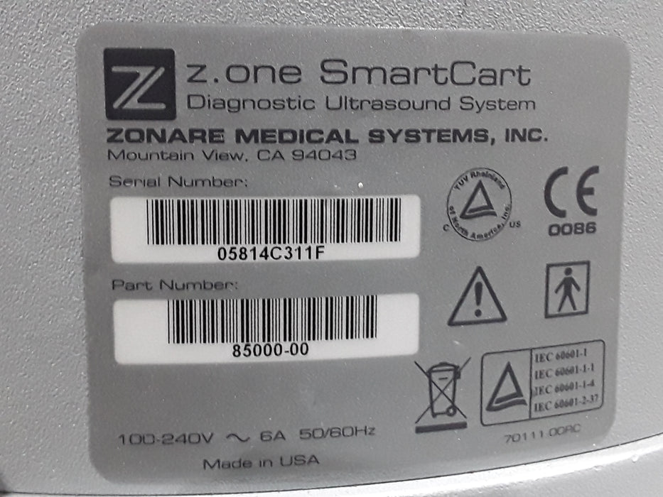 Zonare Z. One SmartCart Ultrasound