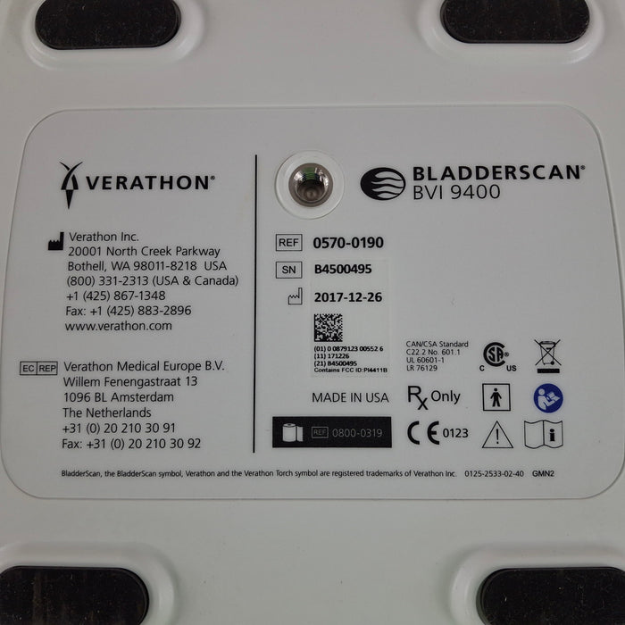 Verathon Medical, Inc BVI 9400 Bladderscan