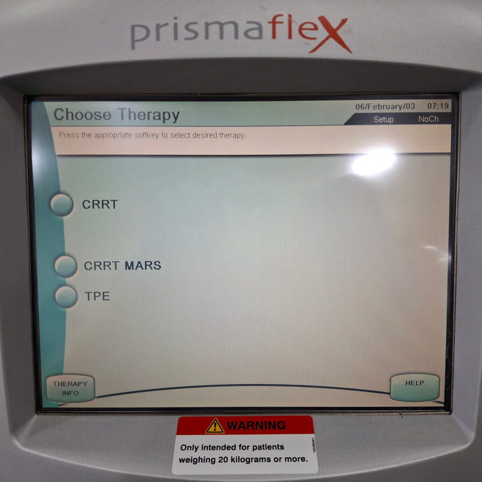 Gambro Prismaflex Dialysis Machine