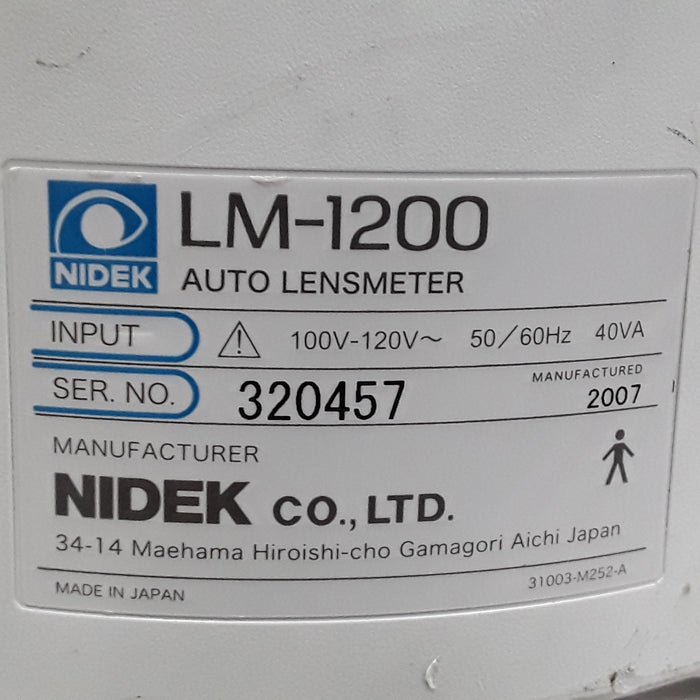 Nidek LM-1200 Auto Lensmeter