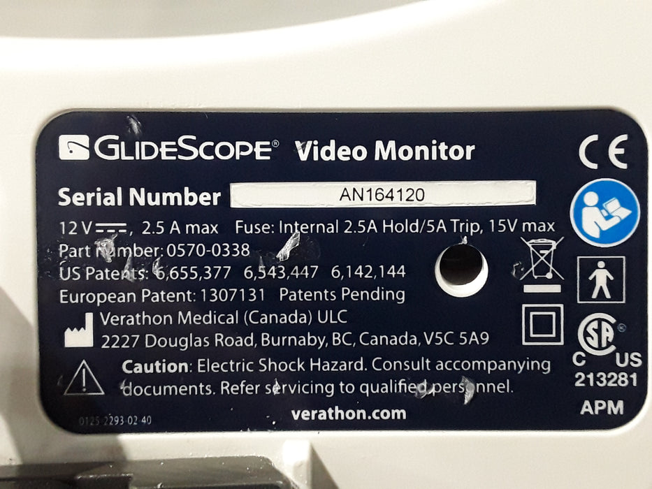 Verathon Medical, Inc Glidescope Video Laryngoscope