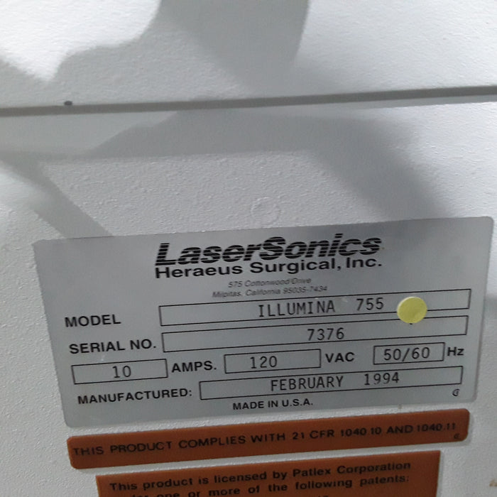 LaserSonics Illumina 755 Laser