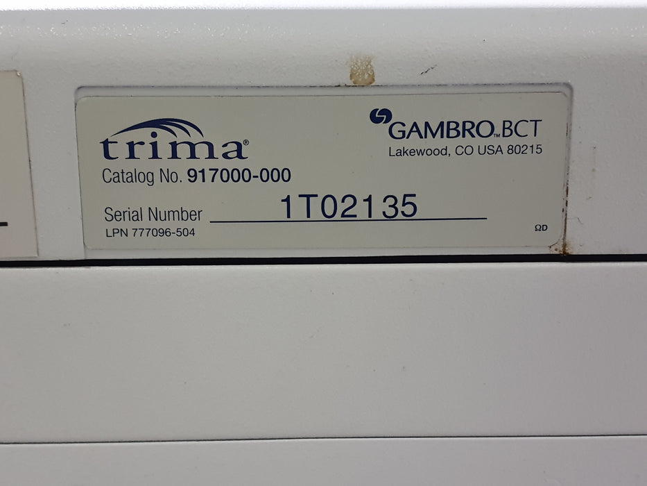 Gambro Trima Accel Automated Blood Collection System