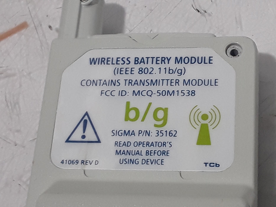 Baxter Sigma Spectrum 35162 Wireless B/G Battery