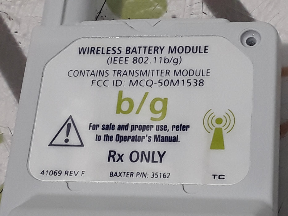 Baxter Sigma Spectrum 35162 Wireless B/G Battery