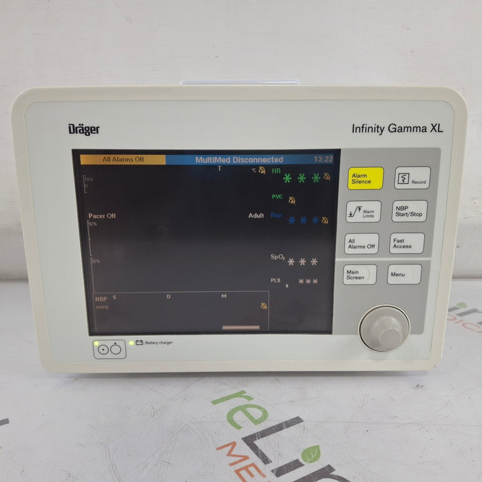 Draeger Medical Infinity Gamma XL Patient Monitor