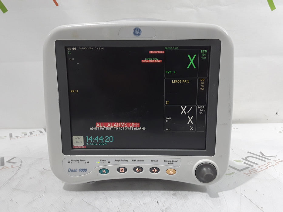 GE Healthcare Dash 4000 - GE/Nellcor SpO2 Patient Monitor