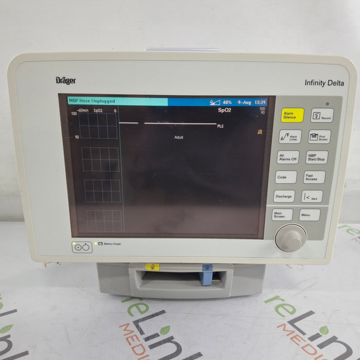 Draeger Medical Infinity Delta Patient Monitor