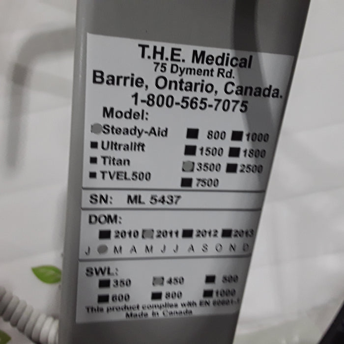 T.H.E. Medical Ontario, Canada Steady-Aid 3500 Patient Lift