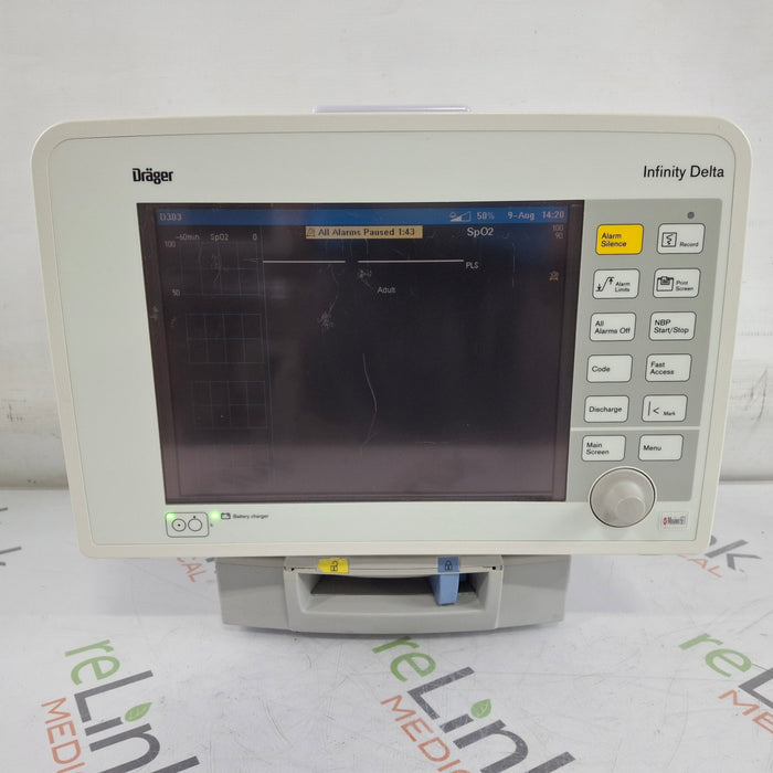 Draeger Medical Infinity Delta Patient Monitor