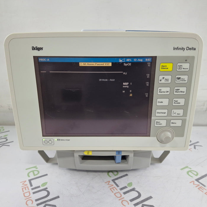 Draeger Medical Infinity Delta Patient Monitor