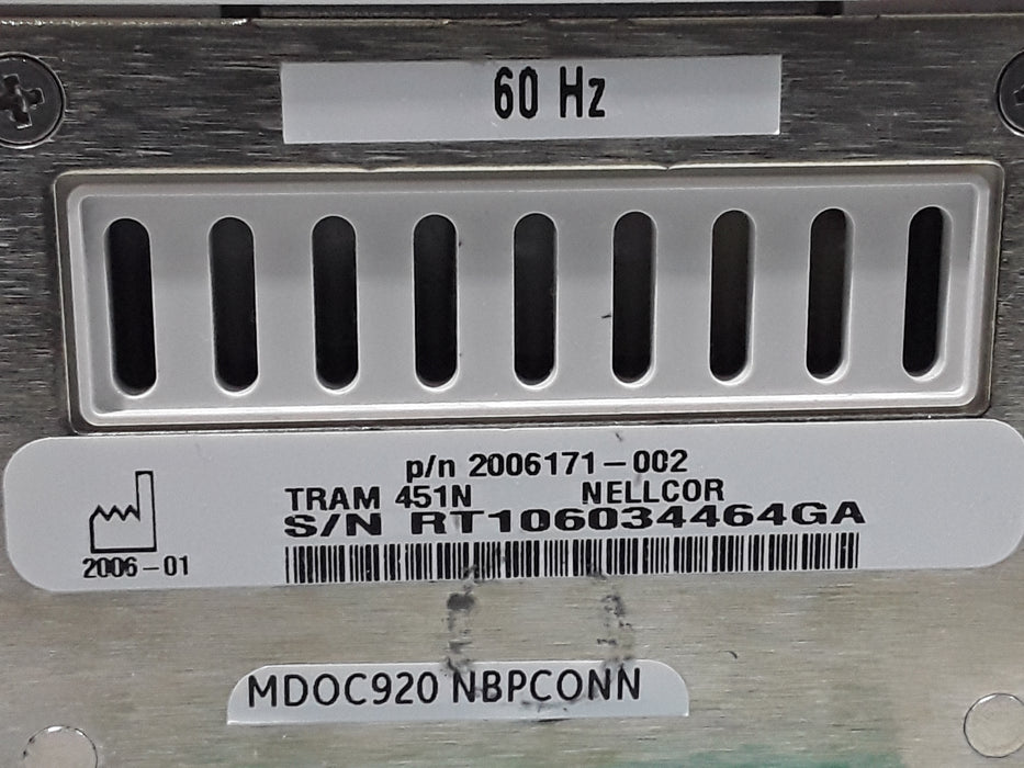 GE Healthcare TRAM 451N Multiparameter Module - Nellcor SpO2