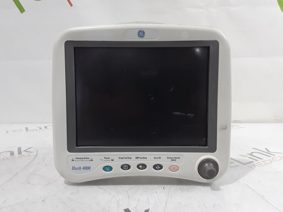 GE Healthcare DASH 4000 Display Screen