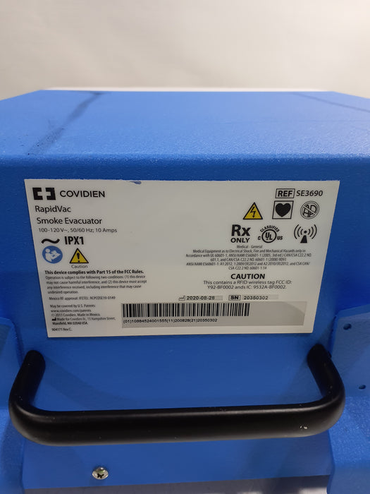 Covidien RapidVac SE3690 Smoke Evacuator