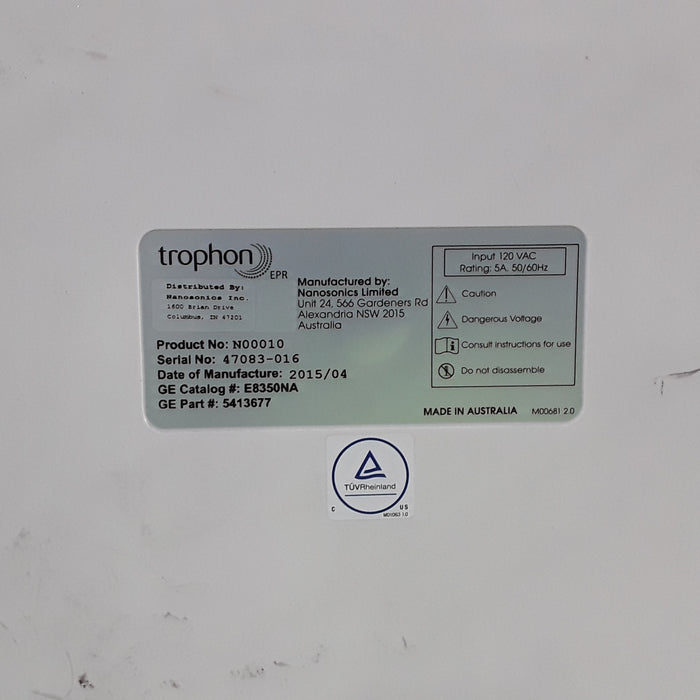 NanoSonics Trophon EPR High Level Disinfection